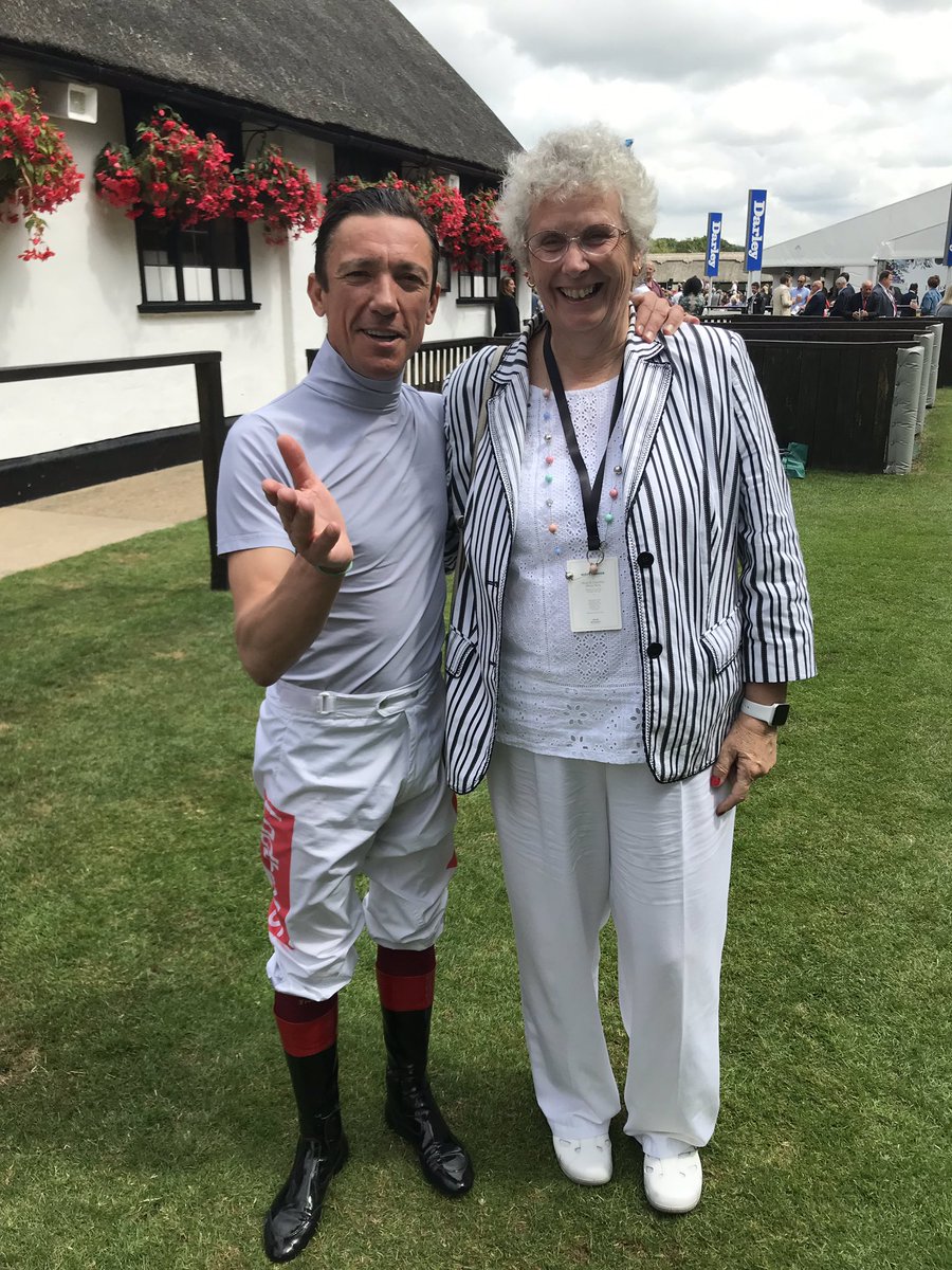chrismannbbc's tweet photo. Listener Dianne Gunther and family meet @FrankieDettori @NewmarketRace as prize for winning @BBCCambs competition @kevatbreakfast #vipdayout https://t.co/gHvaft41w3