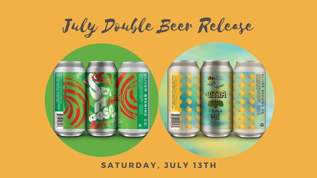 Double can drop at noon people, start your weekend the right way! #thinklocaldrinklocal #MDBeer