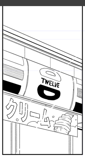 今日はコンビニの絵を描きました 