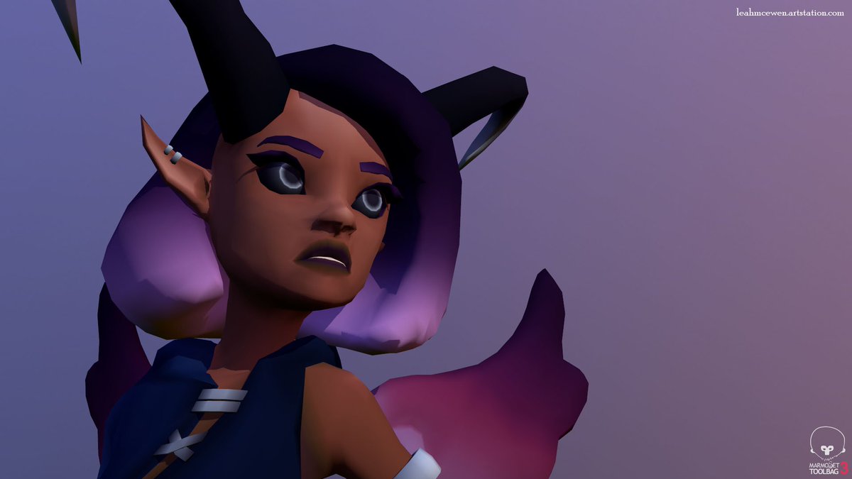 SkullCat3D's tweet image. Pleasantly surprised by how my #GradientChallenge for @minionsart character turned out and I gotta say I had loads of fun with the 'lazy texturing' method! So here's some renders before I hate the model next week :P #SketchfabChallenge #3dArt #Fairy #Fantasy
