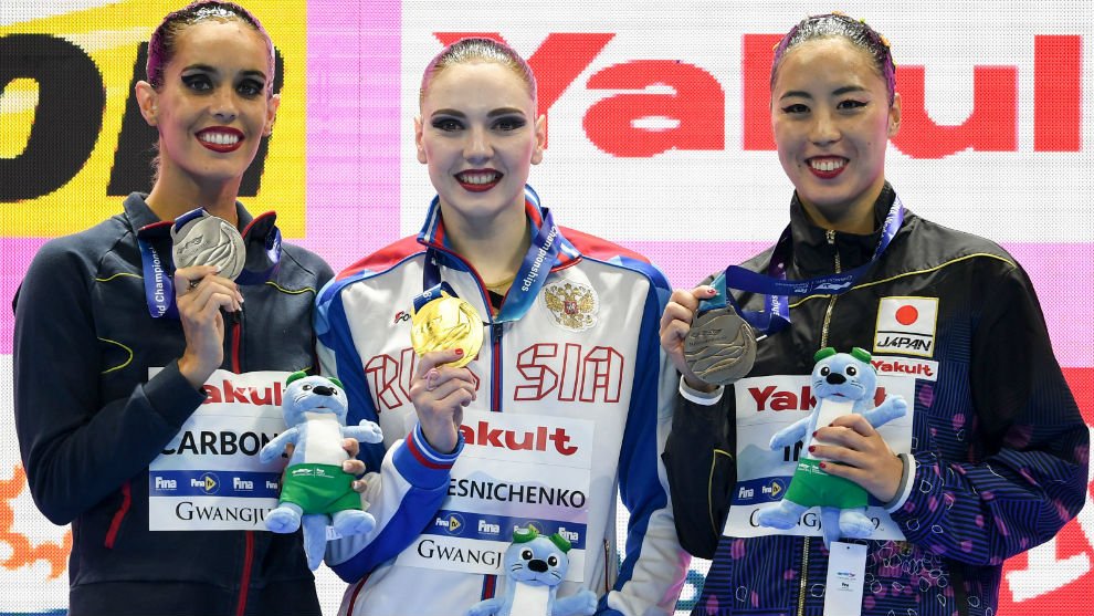FCOnaCarbonell's tweet photo. Con esta medalla Ona consigue su número 21 en mundiales superando a Gemma Mengual . Enhorabuena @onacarbonell . Sigues haciendo historia . https://t.co/PF6qd0uuDv
