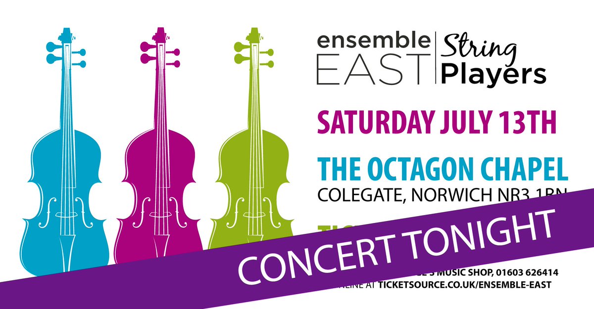 Concert 7.30pm #tonight at The Octagon Chapel #Norwich, Mendelssohn & Elgar. Tickets on the door only £14. ow.ly/NZwA50uZZqj @OctagonNorwich @norfolkgoingout @StGsMusic