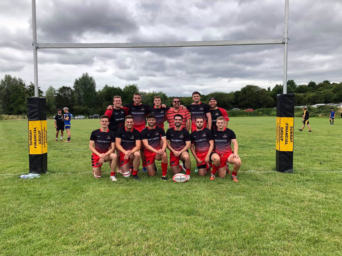 Rangers7s's tweet photo. Tough day at the office! Thanks to @avonrfc7s for a great day. Now the seasons over, time for a well earned 🍻 #rangers 🐿 🏉 https://t.co/8N7YSZTsLt