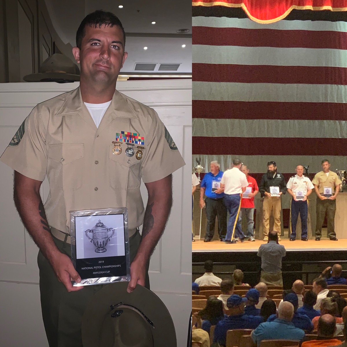 usmcshootingtm's tweet photo. Congratulations to SSgt Pickett for contributing to the Mayleigh Cup Team. The ten-man team scores will go up against international teams to see who can set the highest recorded score. #marines #cmp2019 https://t.co/fkuVAipcVp