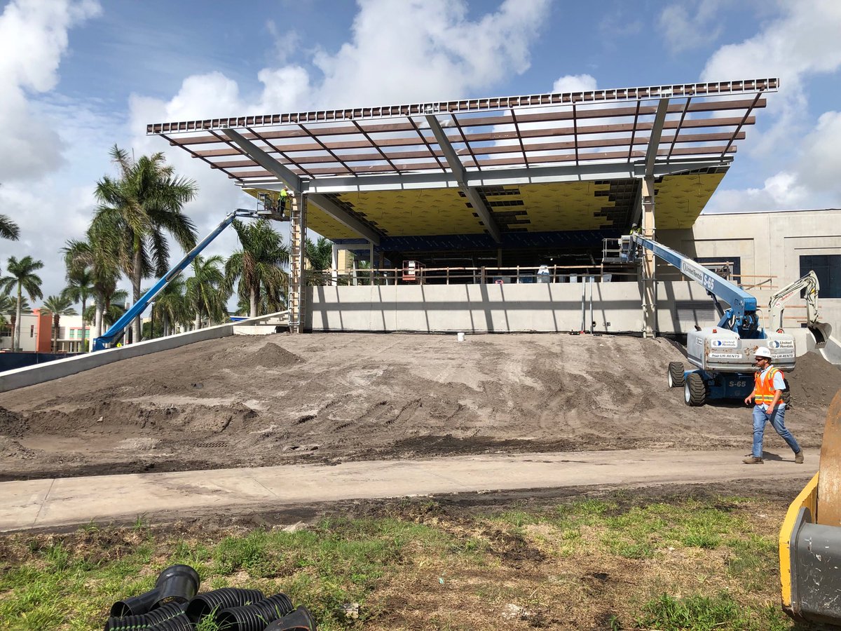 New student amphitheater at the Schmidt Complex is moving toward completion!!!  #Unbridled Ambition