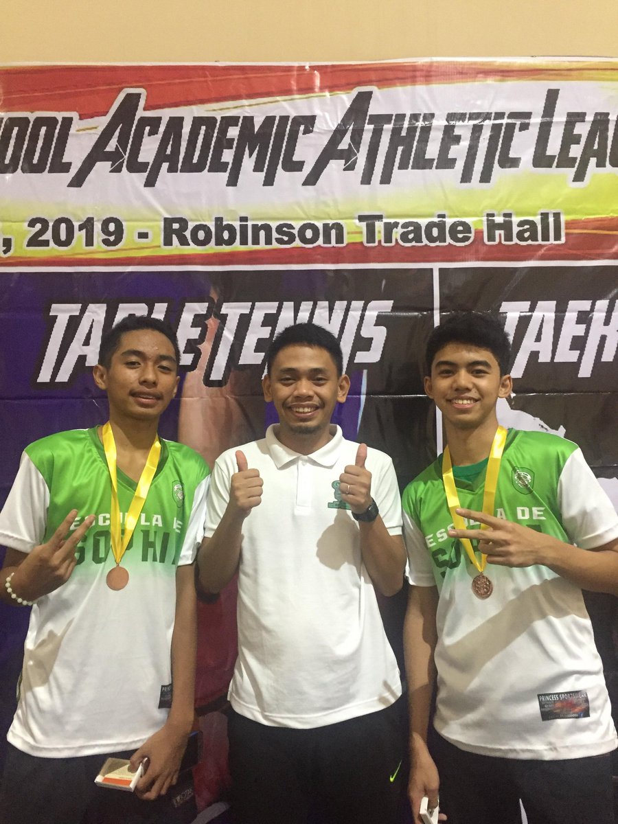 EDSCI_Official's tweet photo. ISAAL Season 13 Table Tennis Tournament - July 13, 2019

Bronze Medalists:

18 under doubles boys
Wilmer Tugadi
Axle Ama

18 under doublea girls
Princess Ann Joy Castro
Kezia Bolaño

Special thanks to Coach Jonald!

#tagaEDSCIako #parasabata #parasabayan #EDSCIGreenKnights #ISAAL https://t.co/FLTEzs9Ude