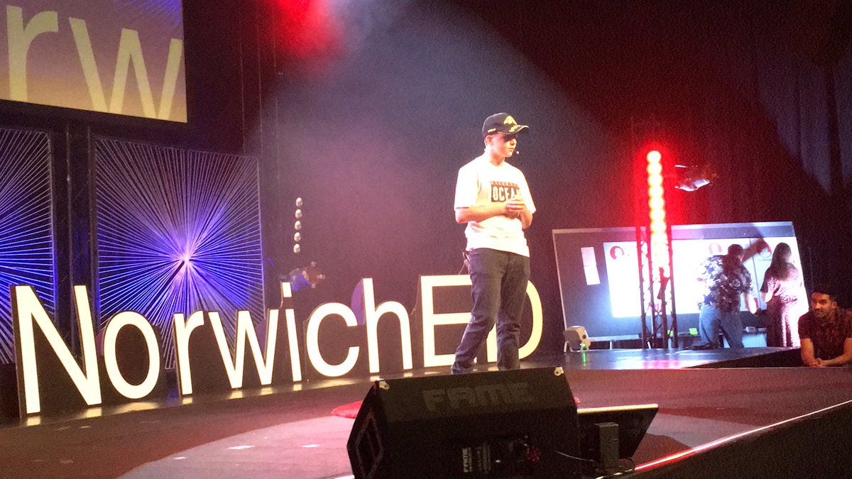 GetWisdomUK's tweet photo. An outstanding talk from an outstanding young man! Leo Ramsbottom, you are incredible, inspirational and world changing young man. #tedxnorwiched https://t.co/JdQkvZqB5Y