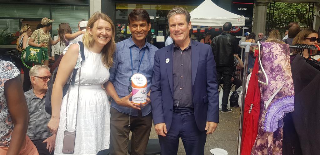 So lovely to see so many local people,  enjoying the 21st SOMERS TOWN FESTIVAL . Good to see our local MP <a href="/Keir_Starmer/">Keir Starmer</a> leader of Camden  <a href="/Georgia_Gould/">Georgia Gould</a> .thanks for the support to our local <a href="/AgeUKCamden/">Age UK Camden</a> <a href="/nikki_a_morris/">Nikki Morris</a>