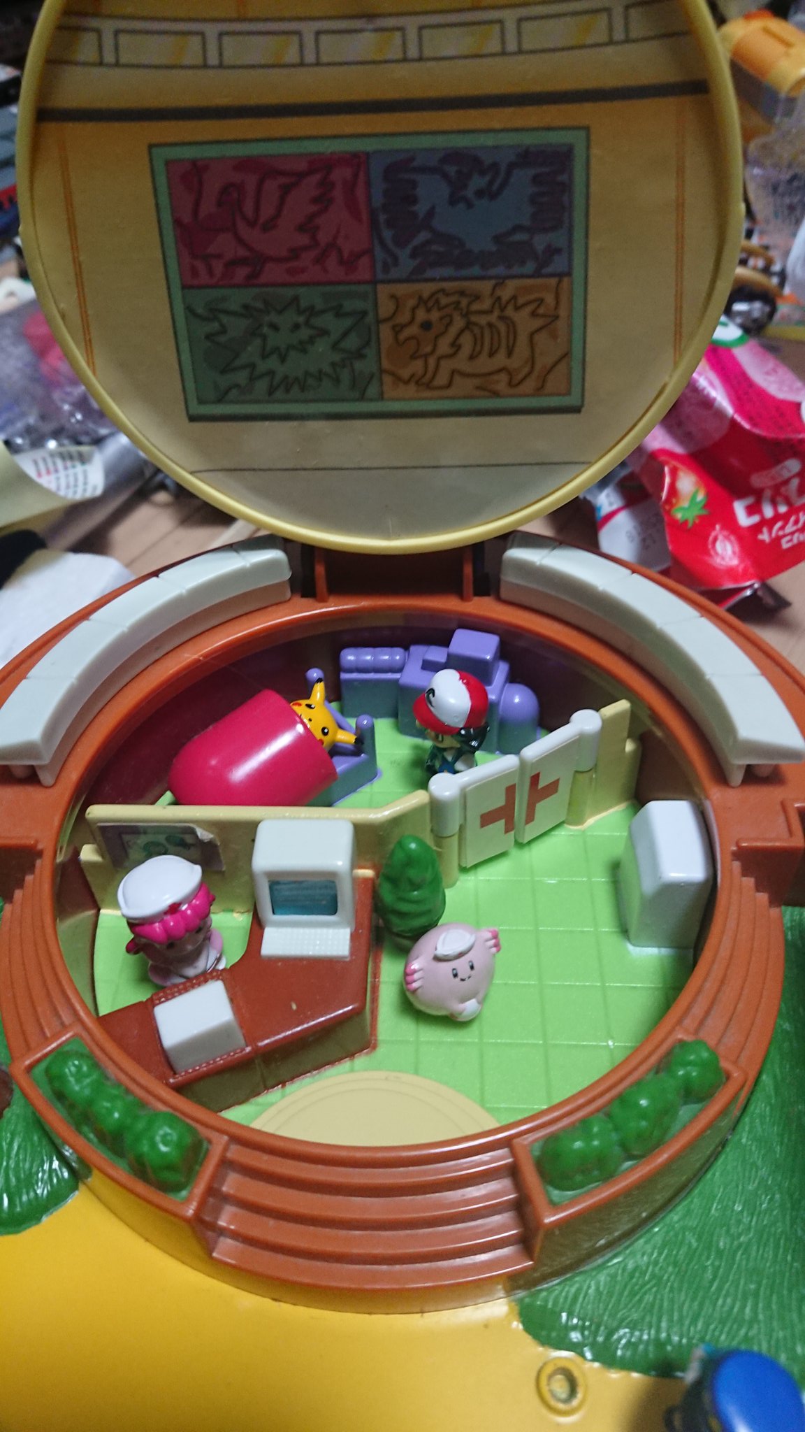 ゆきだる☆即購入OK！ ■ポケモン■ちびポケハウス　当時物中古　3点セット 現状品 当時物 ポケットモンスター ちびポケハウス 3種 まとめ