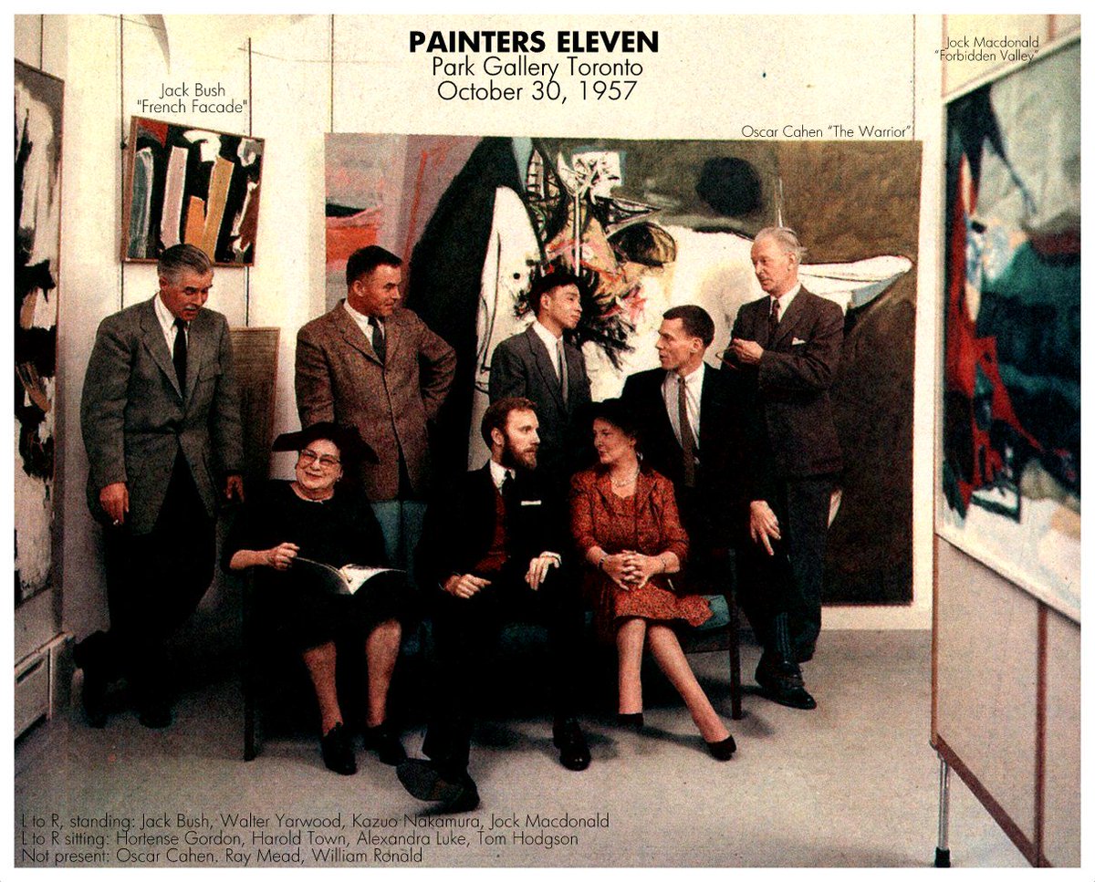 LawBris's tweet photo. Best Painters Eleven photo ever? In colour!!!
@painters_eleven #P11 #JackBush #WalterYarwood #KazuoNakamura #TomHodgsonP11 #JockMacdonald #HortenseGordon #HaroldTown #AlexandraLuke https://t.co/UY3WyMESXB