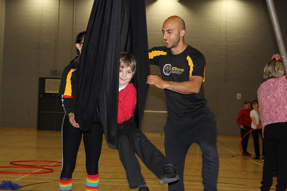 NCEA_Castle's tweet photo. A fantastic morning of #circusworkshops with @LetCircus yesterday, the whole team were absolutely brilliant and really engaged with our children to make sure they were having the best time. A very special experience having the opportunity to go in the #Aerialrig #ActivityDays2019 https://t.co/Fq5yJ30Tus