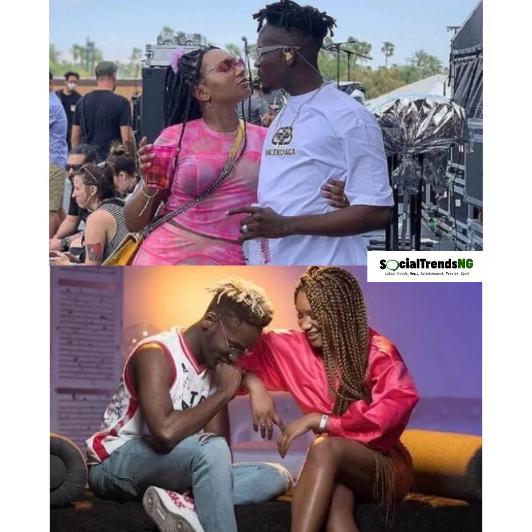 SocialTrends_NG's tweet photo. Mr Eazi and Temi Otedola look so smitten in new photos

Talented Nigerian singer, Mr Eazi and fashion vlogger, Temi Otedola are still so much in love with each other.

The so smitten couple were spotted together in new photo in a very cozy position.

#socialtrendsng #stncelebs https://t.co/l6M74XsFMI
