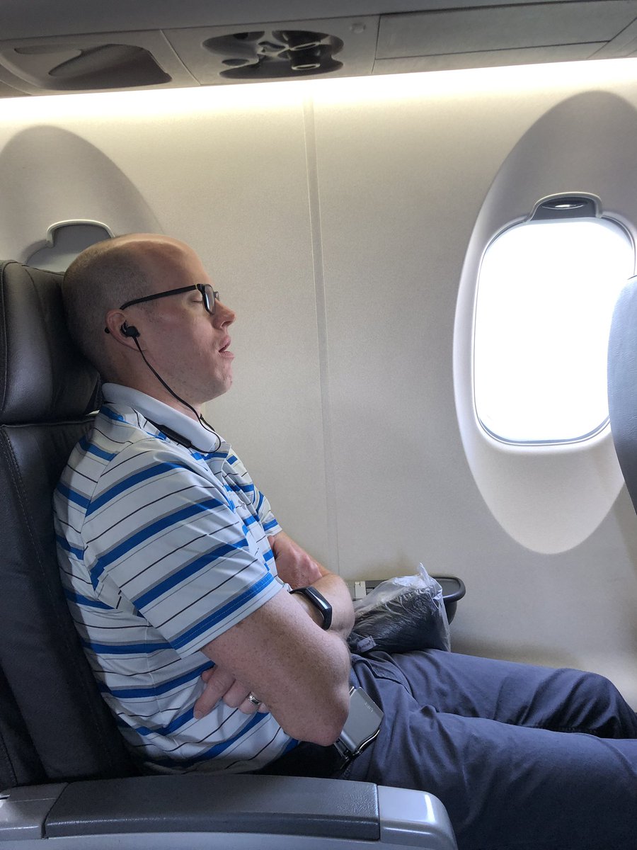 Bumping into all sorts of friends today en route to #DENSI2019. <a href="/ktschutt/">Kyle Schutt</a> is getting mentally prepared for the week.