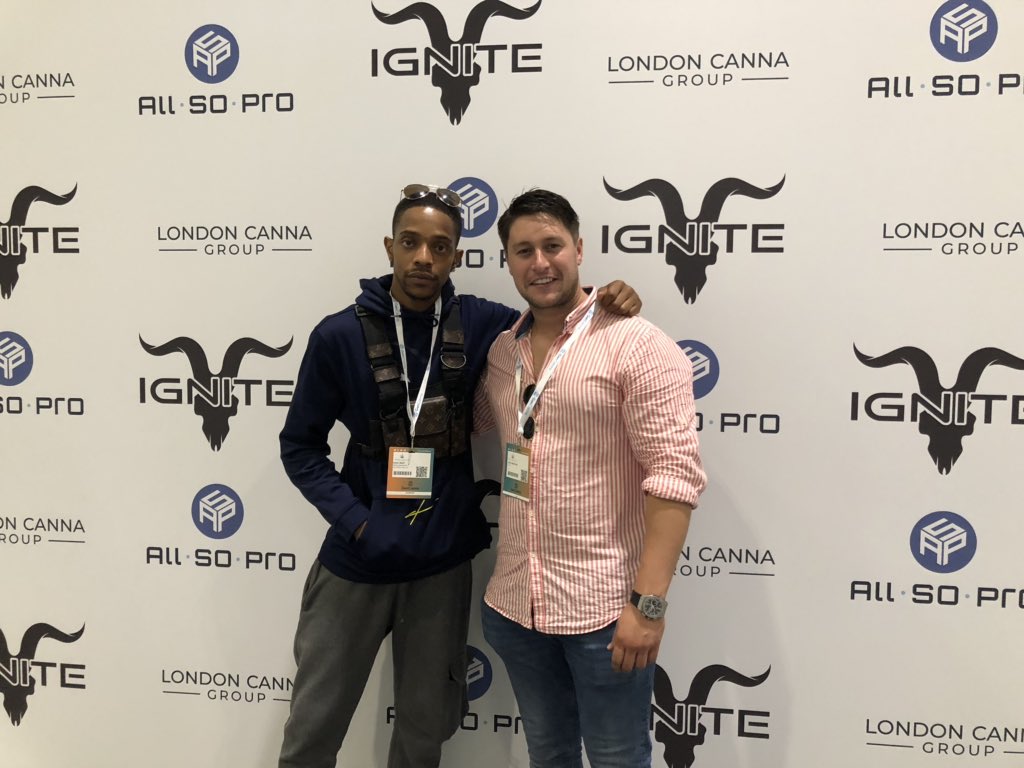 Eastenders star <a href="/MrKBestOfficial/">Khali Best</a> in the building @europecbdexpo 📸