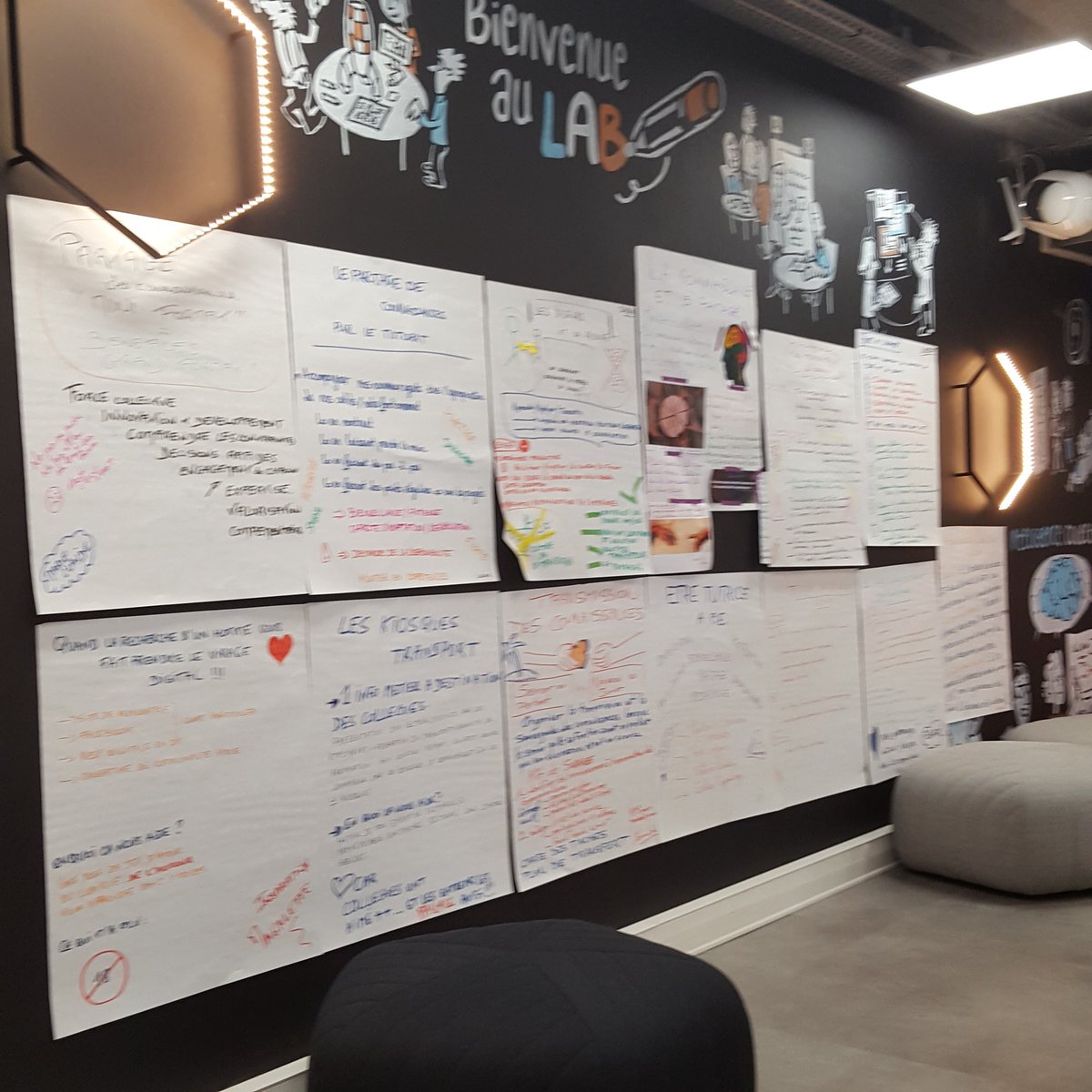 Session LAB. Comment valoriser la connaissance des collaborateurs de pôle emploi. Le plein d'idées pour faire avancer l'établissement.#lab