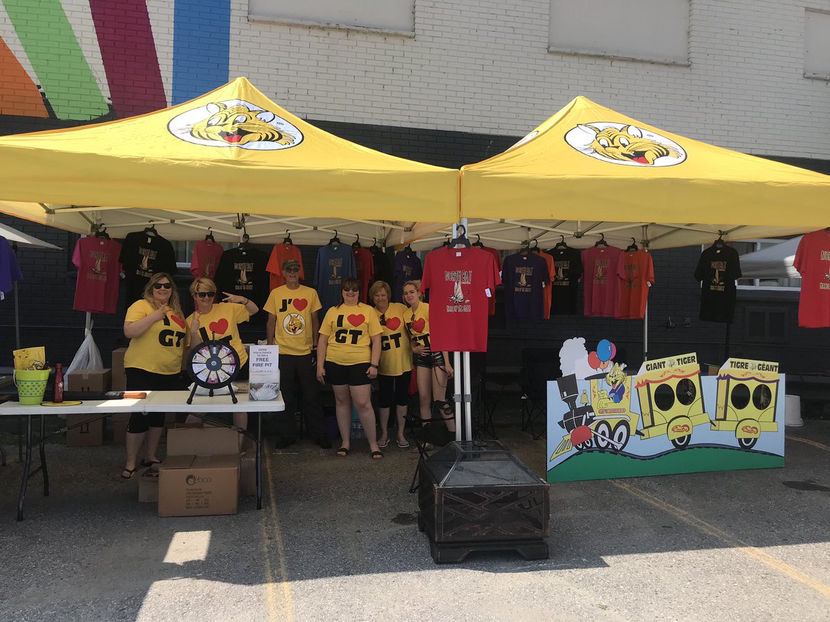 GTboutique's tweet image. The team from GT #NorthBay is hanging out a Ribfest today! What a great day to meet new friends ☀️ 🐯 come by and enter to win a fire pit, the must have item this summer! #foryouforless #teamtiger