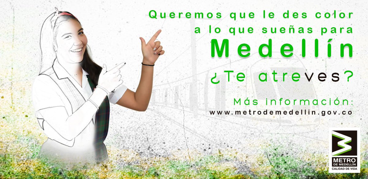 metrodemedellin's tweet photo. ¡Atrévete a transformar tu territorio! 🌆

En nuestra Escuela de Líderes, recibirás todas las herramientas para lograrlo. ✍️📚

Si tienes entre 14 y 30 años y resides en Medellín o el Valle de Aburrá, esta oportunidad es para ti.

Amplía la información ➡️ https://t.co/0x2wdX9KMY https://t.co/VJqG4ER4zm