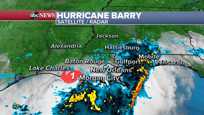 Barry: LATEST: Barry has become the first hurricane of the 2019 Atlantic h...