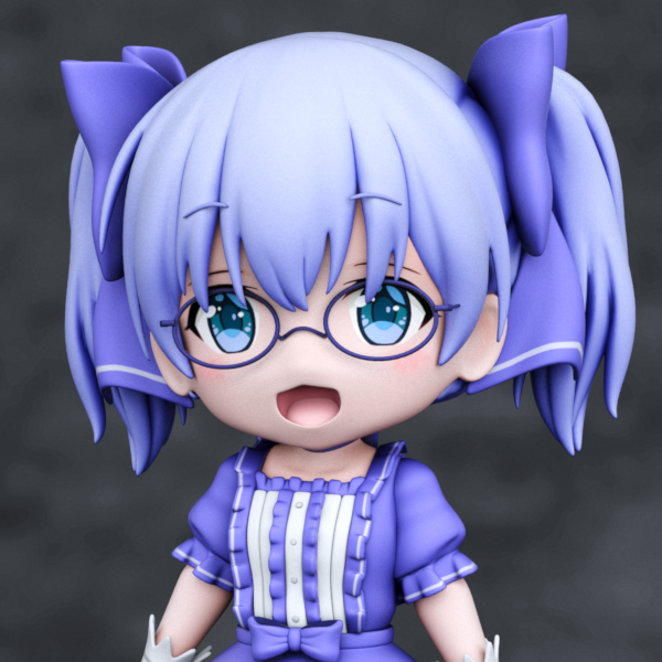 勇気ちひろ 🎀 💙 figure style 3DCG #ちーあーと