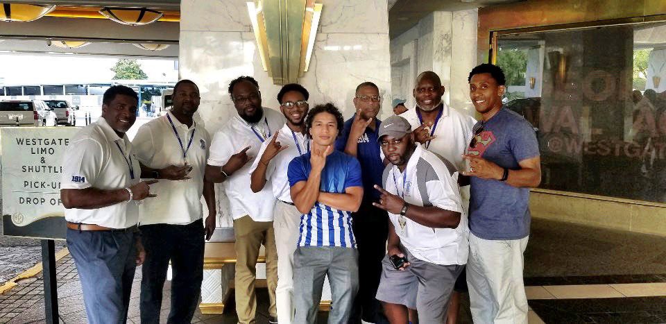 GSOSigmas's tweet photo. Sights and scenes of โฆ@GSOSigmasโฉ representing at the #SigmaConclave2019 #BrotherhoodOCM #GOMAB ๐ค๐พ โฆ@pbs_1914โฉ โฆ@ZPHIBHQโฉ https://t.co/vw6k6rSvxx