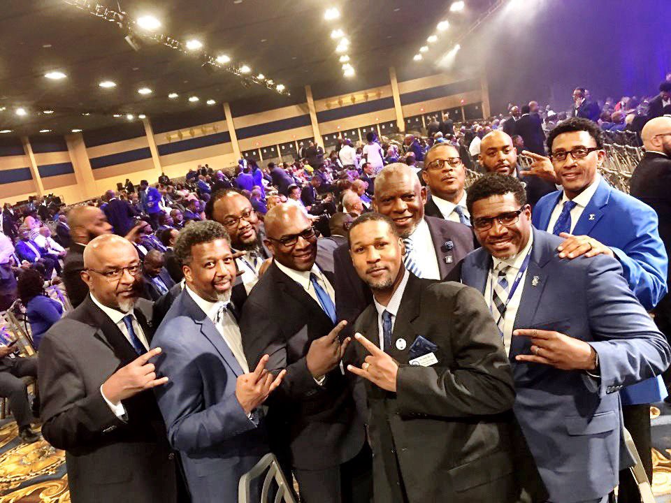 GSOSigmas's tweet photo. Sights and scenes of โฆ@GSOSigmasโฉ representing at the #SigmaConclave2019 #BrotherhoodOCM #GOMAB ๐ค๐พ โฆ@pbs_1914โฉ โฆ@ZPHIBHQโฉ https://t.co/vw6k6rSvxx