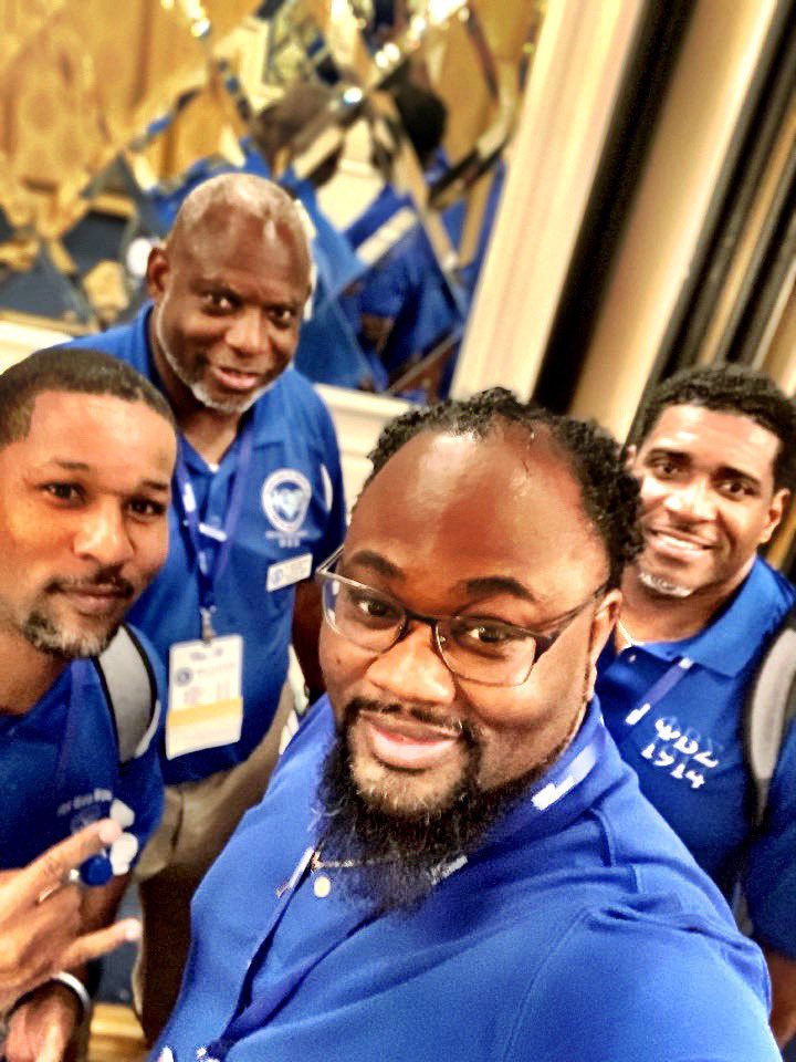 GSOSigmas's tweet photo. Sights and scenes of โฆ@GSOSigmasโฉ representing at the #SigmaConclave2019 #BrotherhoodOCM #GOMAB ๐ค๐พ โฆ@pbs_1914โฉ โฆ@ZPHIBHQโฉ https://t.co/vw6k6rSvxx