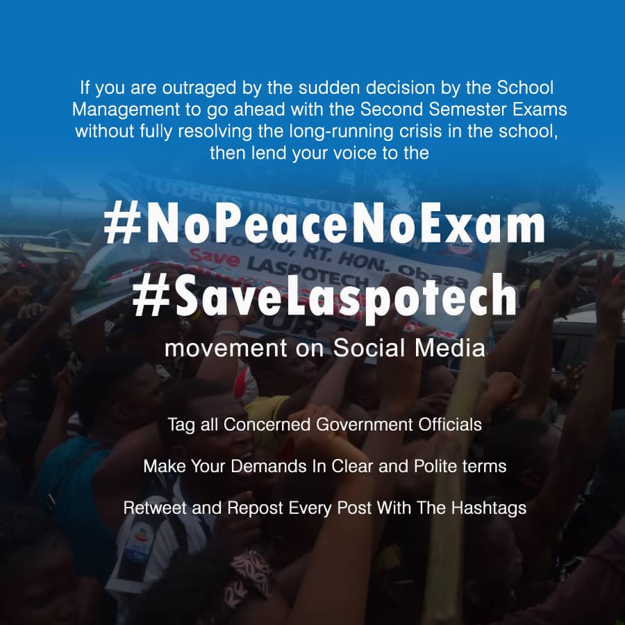 AbdSokunbi's tweet photo. @followlasg #SaveLaspotech https://t.co/ENHieTCDzD