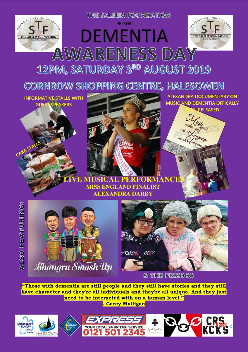 Samantha Billingham (@sodasam_) on Twitter photo It's #charitytuesday so why not give <a href="/SaleemFoundati3/">Saleem Foundation</a> a cheeky follow AND come along to their #dementia #Awareness day <a href="/Cornbow/">Cornbow Centre</a> on 3rd August 2019
<a href="/HalesowenBID/">Halesowen BID</a> <a href="/TheFizzogs/">Fizzog Productions</a> <a href="/ExpressandStar/">Express & Star</a> <a href="/halesowennews/">Halesowen News</a> It's #charitytuesday so why not give <a href="/SaleemFoundati3/">Saleem Foundation</a> a cheeky follow AND come along to their #dementia #Awareness day <a href="/Cornbow/">Cornbow Centre</a> on 3rd August 2019
<a href="/HalesowenBID/">Halesowen BID</a> <a href="/TheFizzogs/">Fizzog Productions</a> <a href="/ExpressandStar/">Express & Star</a> <a href="/halesowennews/">Halesowen News</a>
