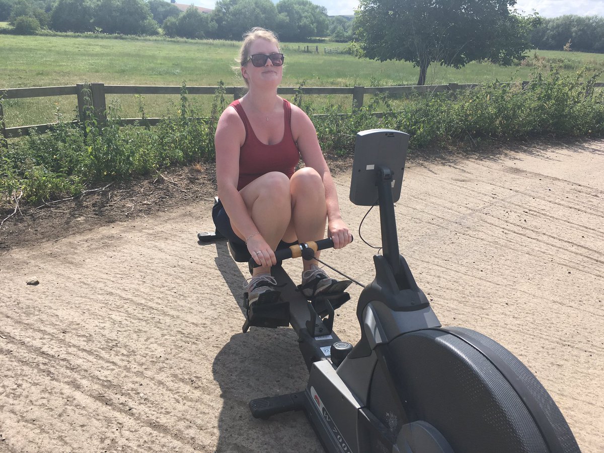 Abingdon members Emily and Sasha have jumped on for a guest stint! 120.5km rowed so far!! 65 more km and we have rowed around the full circuit of the M25.... #trueyfc #yfcdoitbest #abingdonyfc24hourrowathon #britishheartfoundation