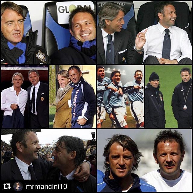 #Repost <a href="/mrmancini10/">Roberto Mancini</a> ・・・
Sei troppo forte <a href="/mrmihajlovic/">Sinisa Mihajlovic</a> 💪🏽💪🏽💪🏽questo ti fa un baffo e poi dobbiamo giocare a padel #mancio 💙