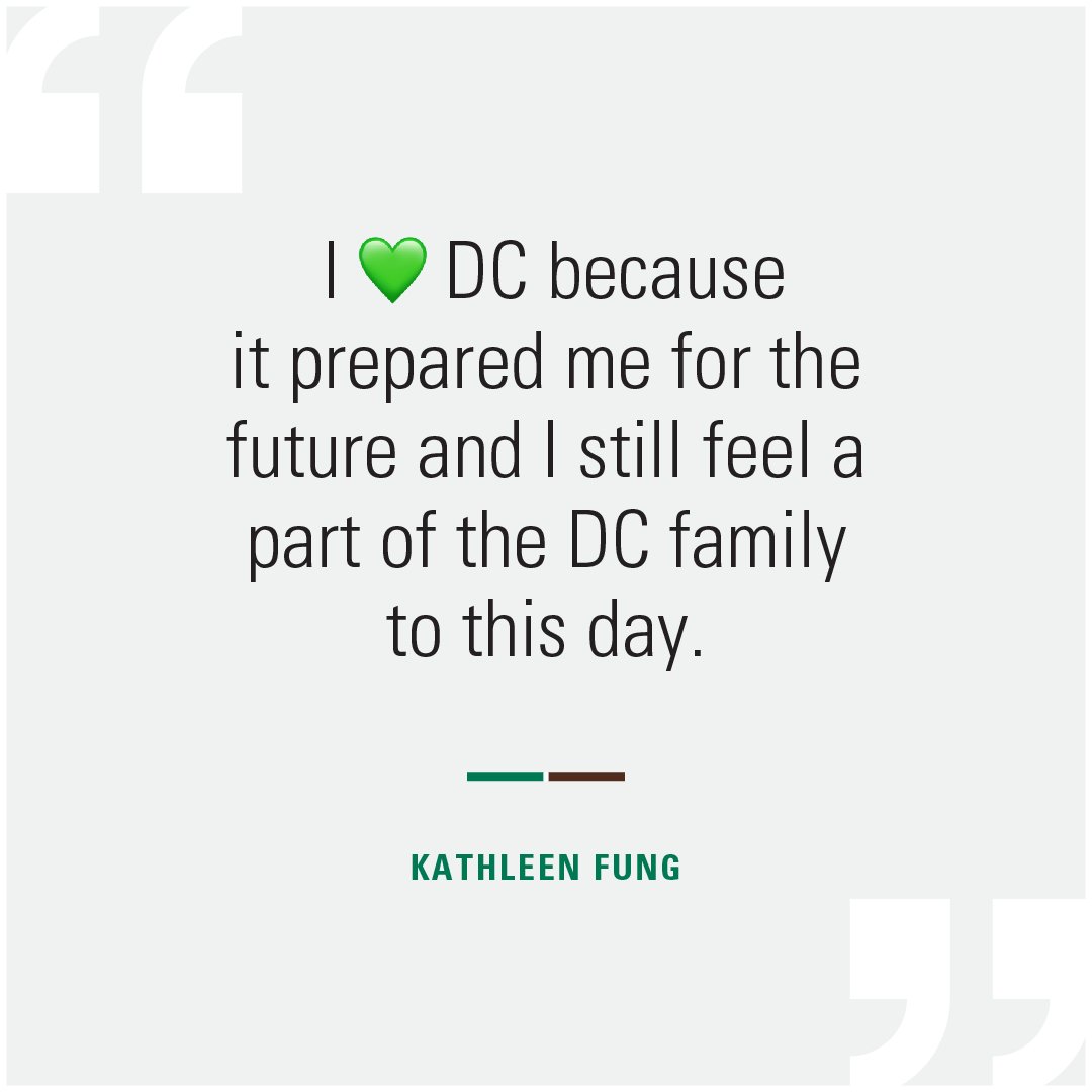durhamcollege's tweet photo. "I 💚  DC because it prepared me for the future and I still feel a part of the DC family to this day." – Kathleen Fung. #IHeartDC https://t.co/LMst416v08