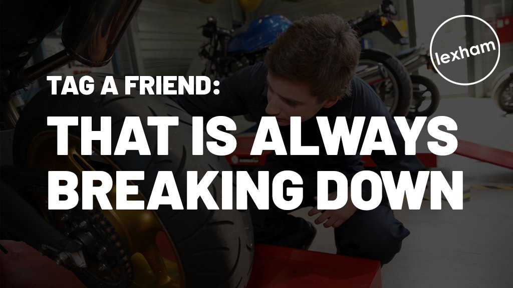 LexhamInsurance's tweet image. There's always one isn't there🙄 Get tagging!😂😂 
#tagafreind #breakingdown #bikematters