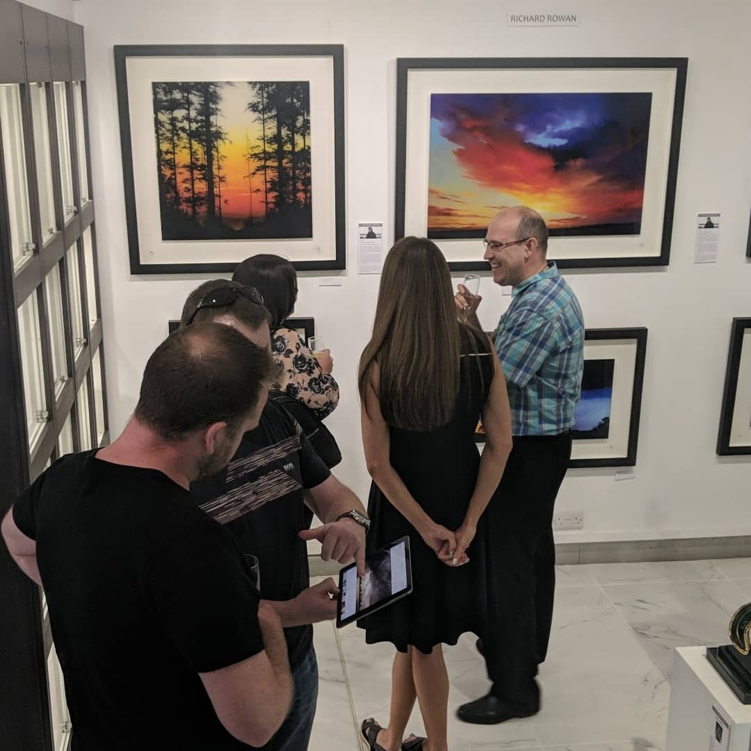 WestoverArt's tweet photo. What a wonderful exhibition with Richard Rowan! Our Bournemouth clients loved his collection of paintings on glass and hearing about his process.
A big thank you to Richard and everyone who attended!
#richardrowan #onglass #art #bournemouth #lovebournemouth #bournemouthart https://t.co/hd0i4TDy0c