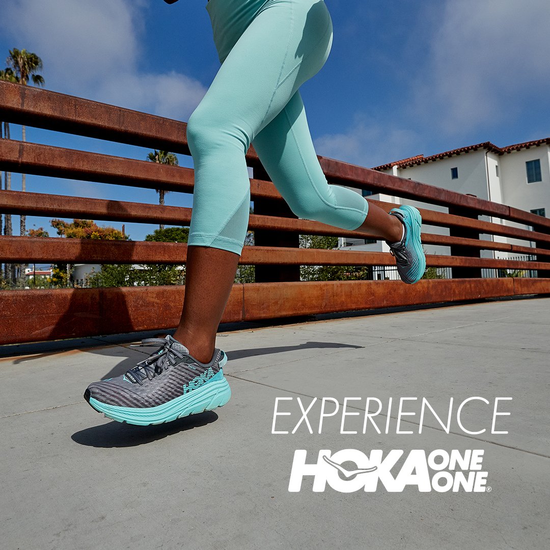 Get ready to fly in the brand new, highly anticipated Hoka Rincon! The newest addition to the Hoka running footwear line is unbelievably lightweight to perform as a race day option but versatile and durable for training runs. Come by and pick up your pair today! #shoplocal