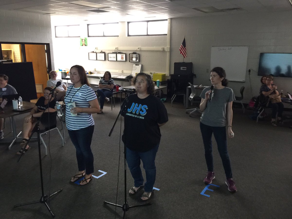 JohnHardison1's tweet photo. Pics from slow jammin’ the standards in the #CreativeStructures PL. These teachers rocked it. cc @KcNorojo #UnleashCreativity #edchat https://t.co/MwCKFIqi9B
