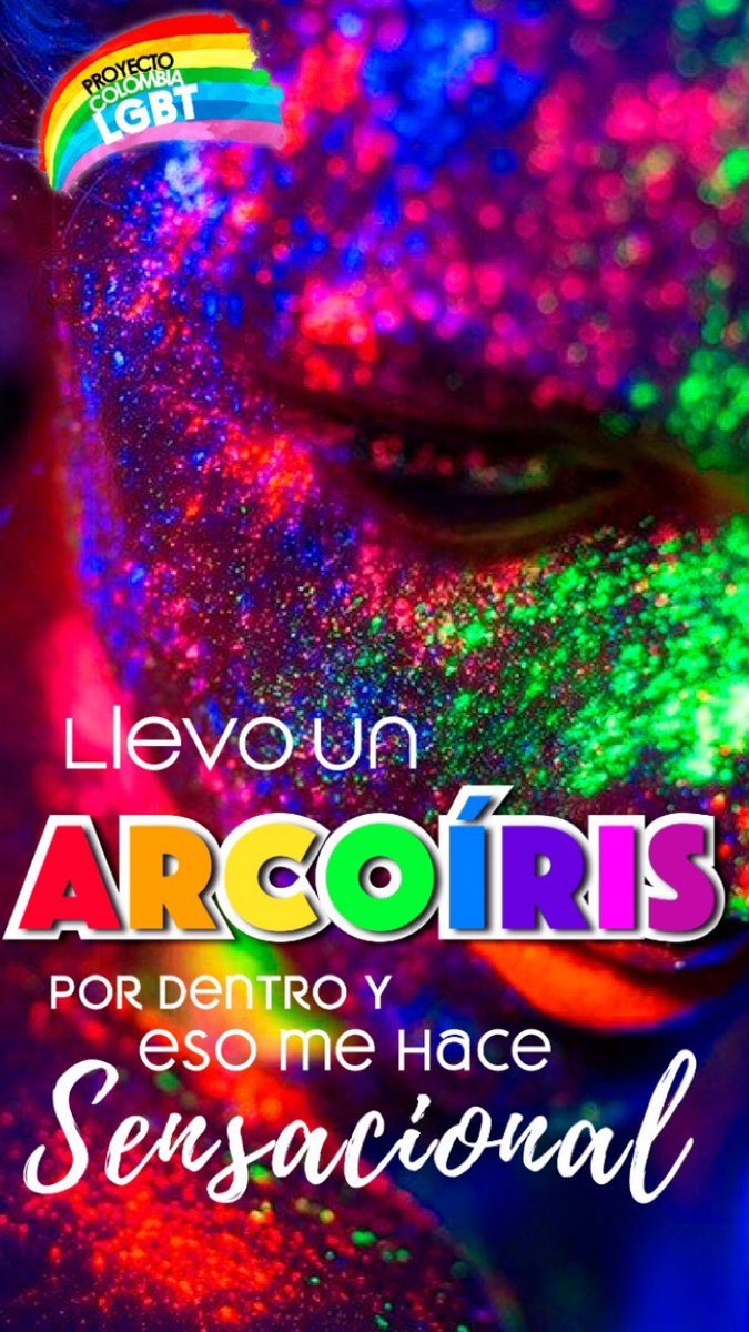Eres SENSACIONAL siendo quien eres, se feliz, se libre, construye y mantén tu paz y tranquilidad, se tu! #SerFelizIsFree #SerFelizIsFree4All #gay #pride #orgullo #colombia