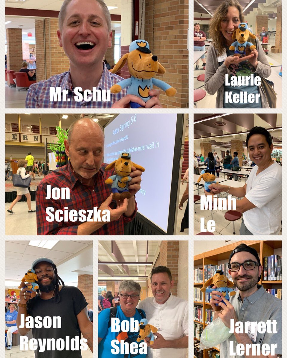 D83Spartans's tweet image. Dog Man was so excited to meet so many authors during Nerd Camp! #d83spartans @MrSchuReads @LKellerBooks @bottomshelfbks @Jon_Scieszka  @JasonReynolds83 @bobshea @Jarrett_Lerner #nErDCampmi