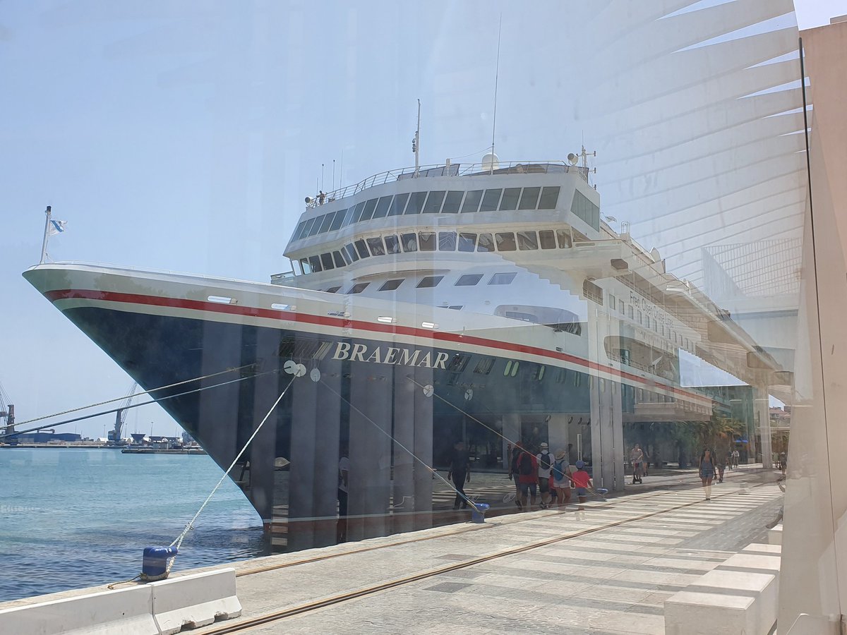KirkhamTravel's tweet photo. Arrived at Malaga and boarded @FOCLSalesTeam Braemar for 5 nights. Weather is amazing. #freducational https://t.co/eXrCPjHxLQ