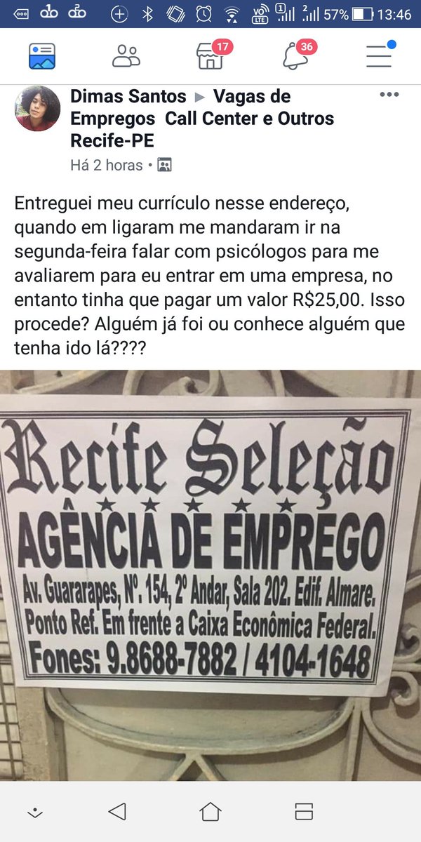 KleberBezerra1's tweet photo. @Cardinot Cuidado, tem muito dessas agências por aí aplicando golpe nos desempregados e ao final ainda te forçam à fazer um curso que os mesmos oferecem. DENUNCIE https://t.co/Q1KUpYLToj