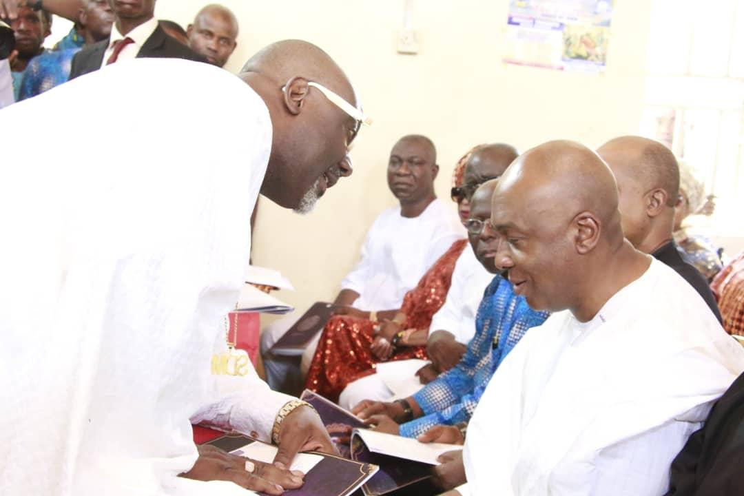 bukolasaraki's tweet photo. Today, I visited Aiyetoro-Gbede in Kogi State with @PeterObi, @UcheSecondus, @iamekweremadu &amp; other senior party members to attend the funeral of Mrs. Comfort Melaye, the matriarch of the Melaye family and the mother of my brother, great friend and dependable ally @dino_melaye. https://t.co/vGBPg3Z2VZ