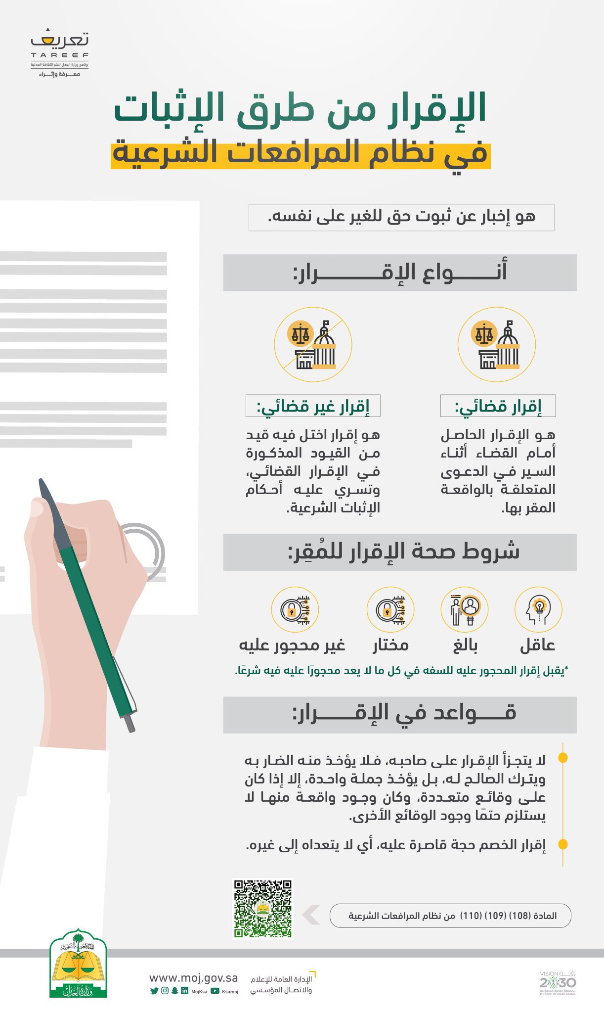 المادة 110 من نظام المرافعات الشرعية