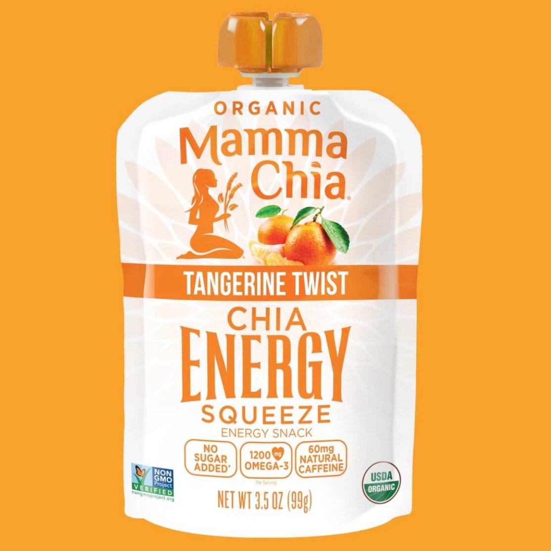 We are loving <a href="/MammaChia/">Mamma Chia</a>’s new organic Energy Squeeze pouches. They are not only delicious, but they also contain 60 mg of natural caffeine and 1200 mg of Omega-3’s. Tasty, healthy, and helpful— what else could we ask for?