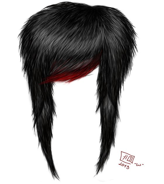 Cabelo emo png