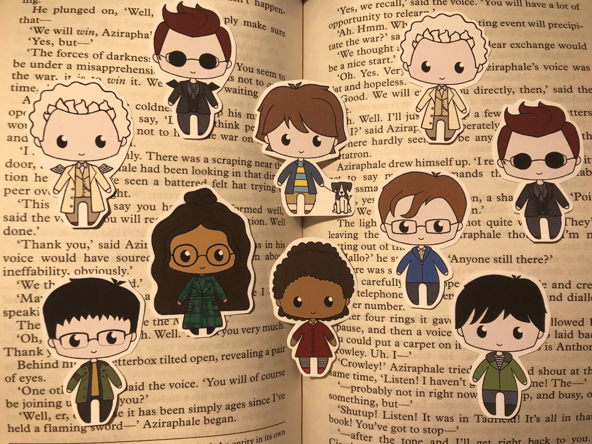 katie_mac48's tweet photo. I’m currently obsessed with #GoodOmens at the moment, so naturally the next course of action was to draw some stickers 👌 Enjoy! 😇🥂😈 https://t.co/vZgtilcudN