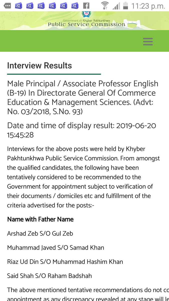 mamdheri's tweet photo. Recommended by Khyber Pakhtunkhwa Public Service Commission for the post of Associate Professor (BPS-19) English. https://t.co/P502hMjrIv