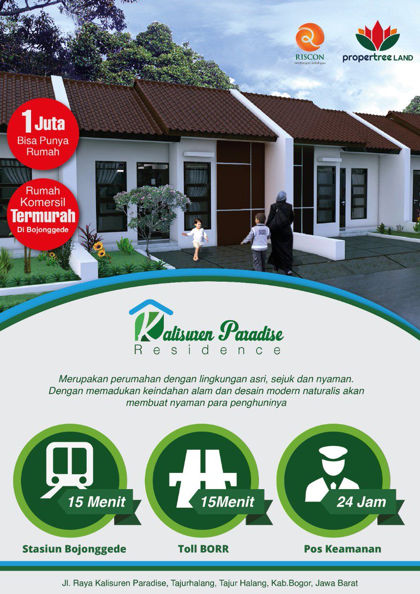 khaidiraby's tweet photo. Siap Launching proyek kami yang terbaru diatas lahan 1,8Ha akan terbangun 162 unit rumah. Lingkungan yang asri, sejuk, dan nyaman menjadi keunggulan dari proyek Kalisuren Paradise Residence ini :) #residential #property https://t.co/qLl9cEbfHV