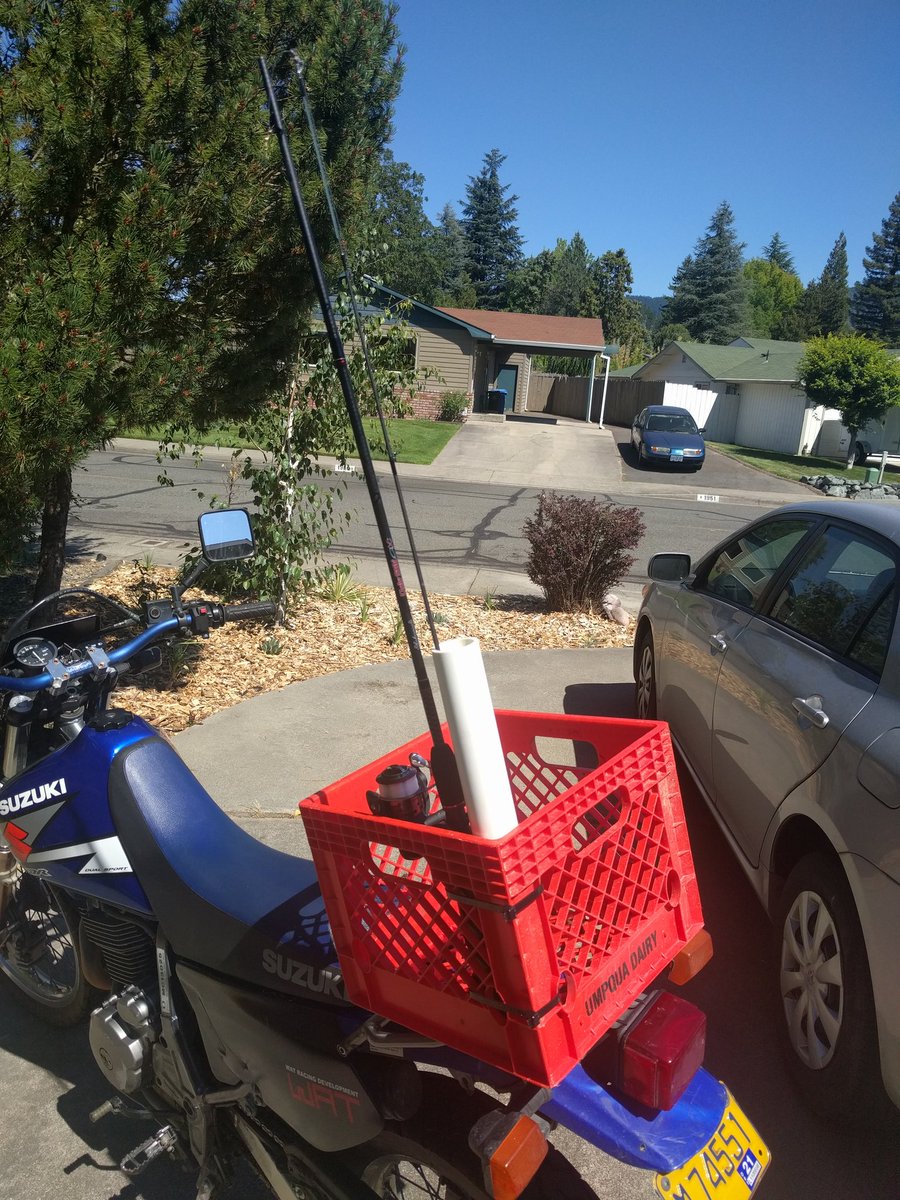 motorcycle fishing rod holder