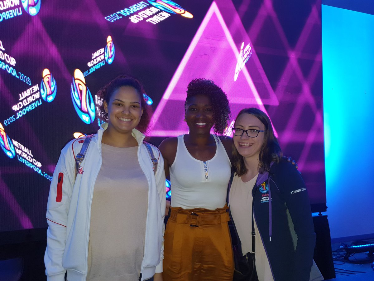 leanne_danson's tweet photo. What a great Evening at a lovely event, Netballs coming home, Thanks for a great evening @Sharni_Layton and @amaagbeze #thisisnetball #netballrising #netballworldcup2019 #liverpool πβ€πΉπ https://t.co/rXLMxt1tJB