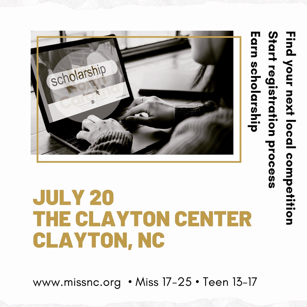 Tag &amp; invite a friend to the 1st open call for newcomers to the org that provides #scholarship, service opportunities, &amp; leadership skills to young women across NC #MissNC #MNCOTeen #NCESF #FutureBuilder #DifferenceMaker #VoiceLifter #IconCreator #CourseShifter #CauseSupporter