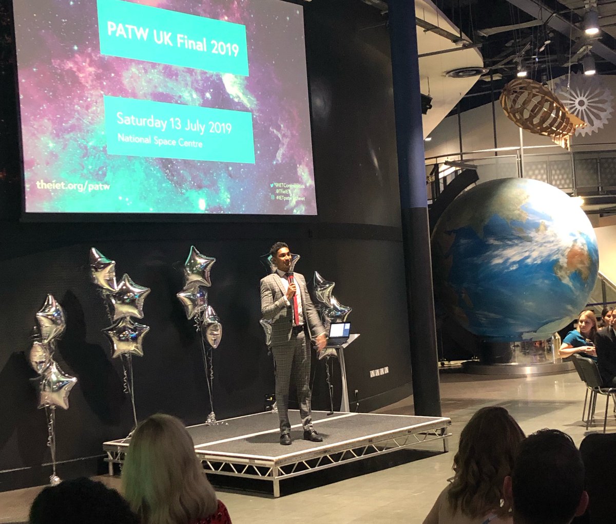 AlexTaylorIET's tweet photo. Having an amazing day @TheIET UK PATW finals at the UK National Space Centre in Leicester #ietpatw the standard just gets better and better! https://t.co/fUWKGOMFIV